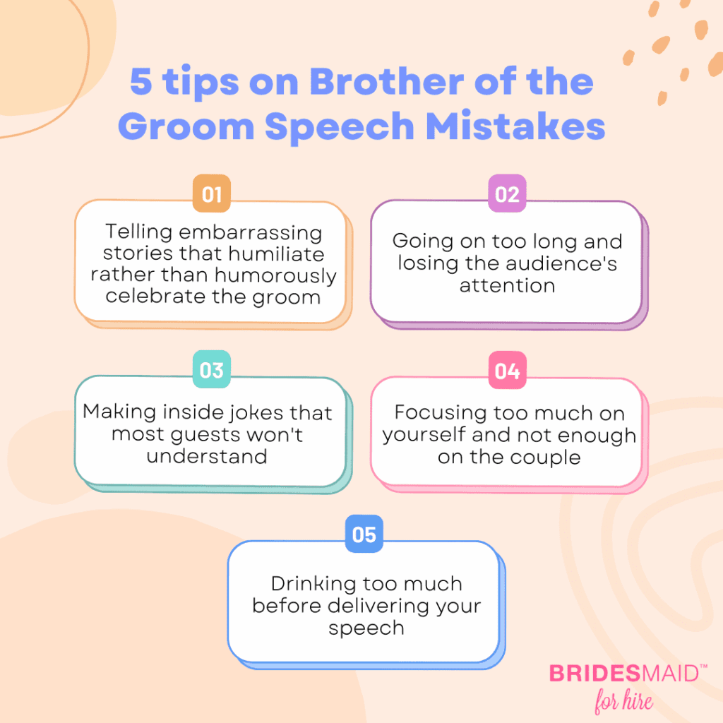 Brother of the Groom Speech Mistakes