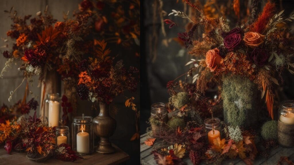 october wedding colors