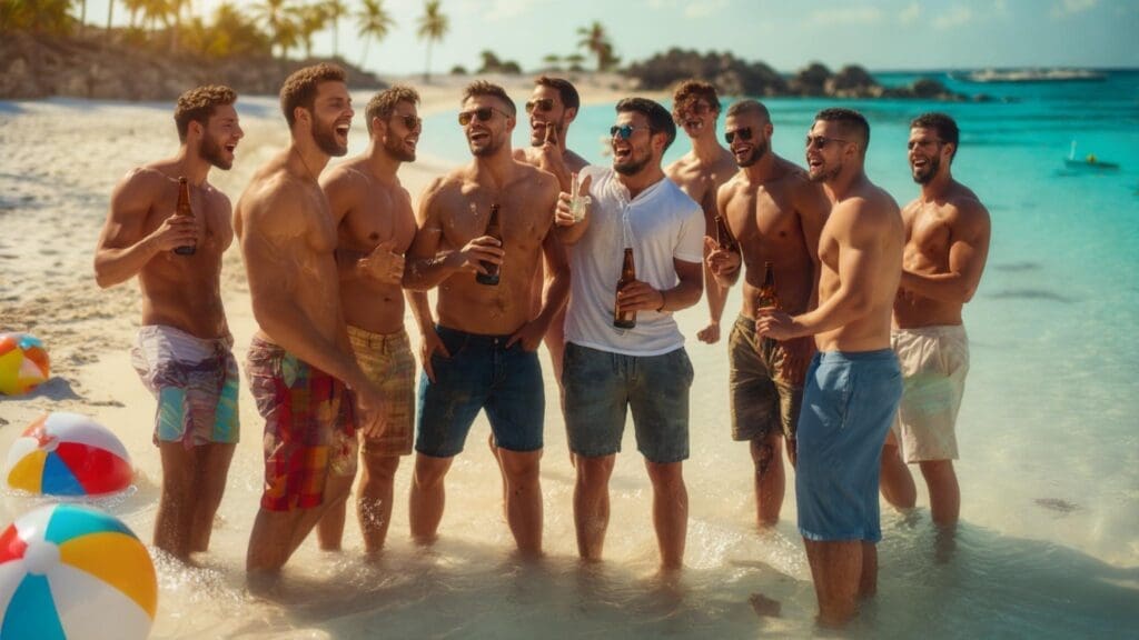 beach bachelor party